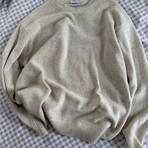 Valentino Men's Beige Crewneck Sweater